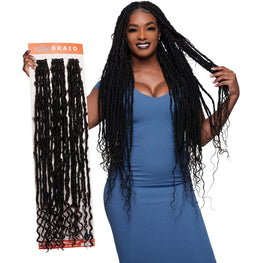 Urban Beauty Queen B Braid Synthetic Butterfly Goddess Locs 3X Value Pack 28 Inch Color 2